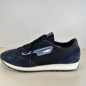 Prada | Shoes | Used Authentic Prada Canvas Low Top Blue  display picture 1